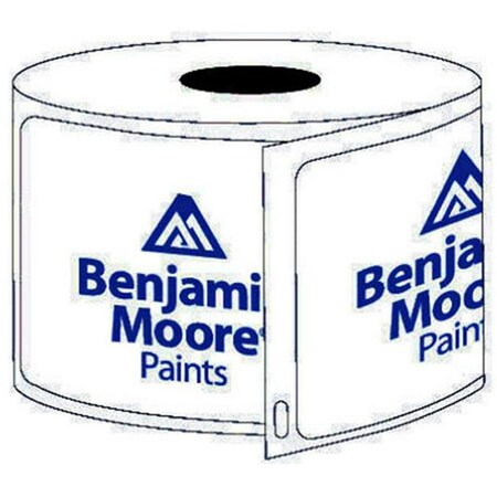 Easy-To-Organize 1.875 x 1.25 in. CS 2BM Thermal Paint Formula Label with the Benjamin Moore Logo, White - 400 Count EA3852197
